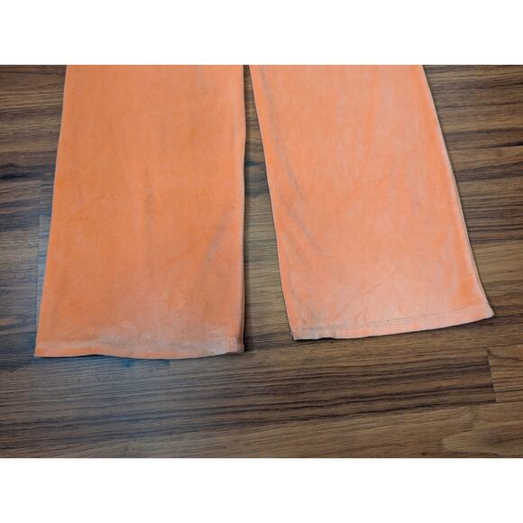 Victoria's Secret PINK Velour Sequin Tracksuit Pants- Size Medium- Orange - Picture 10 of 10